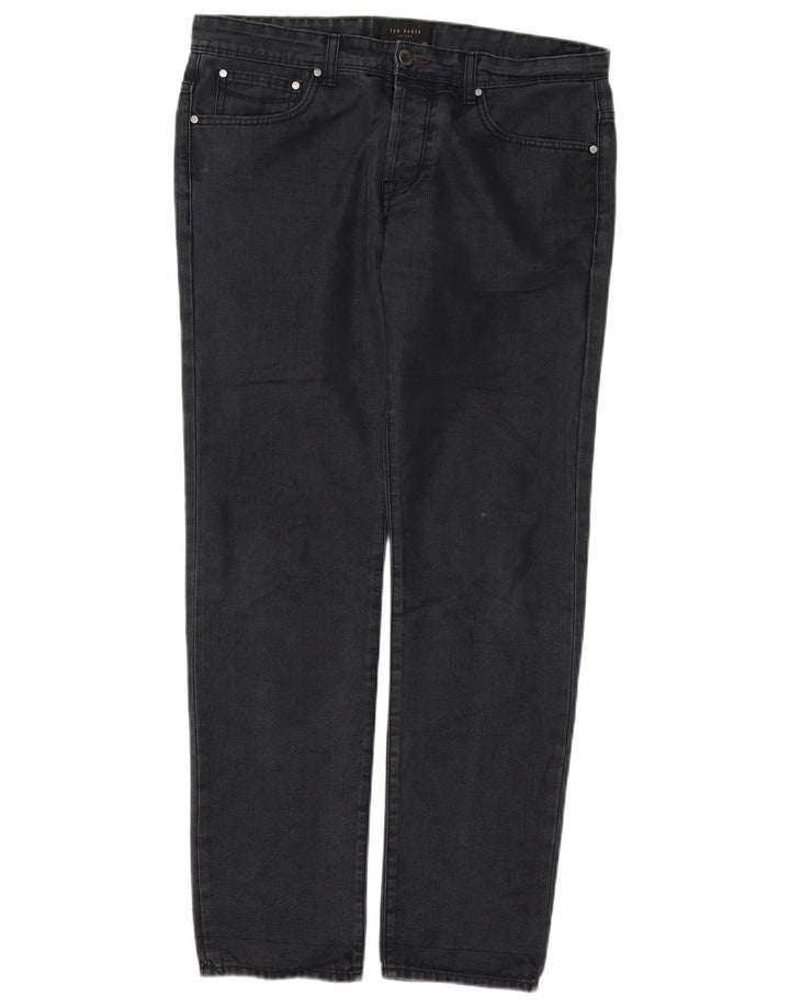 Jeans dritti da uomo Ted Baker W32 L30 neri