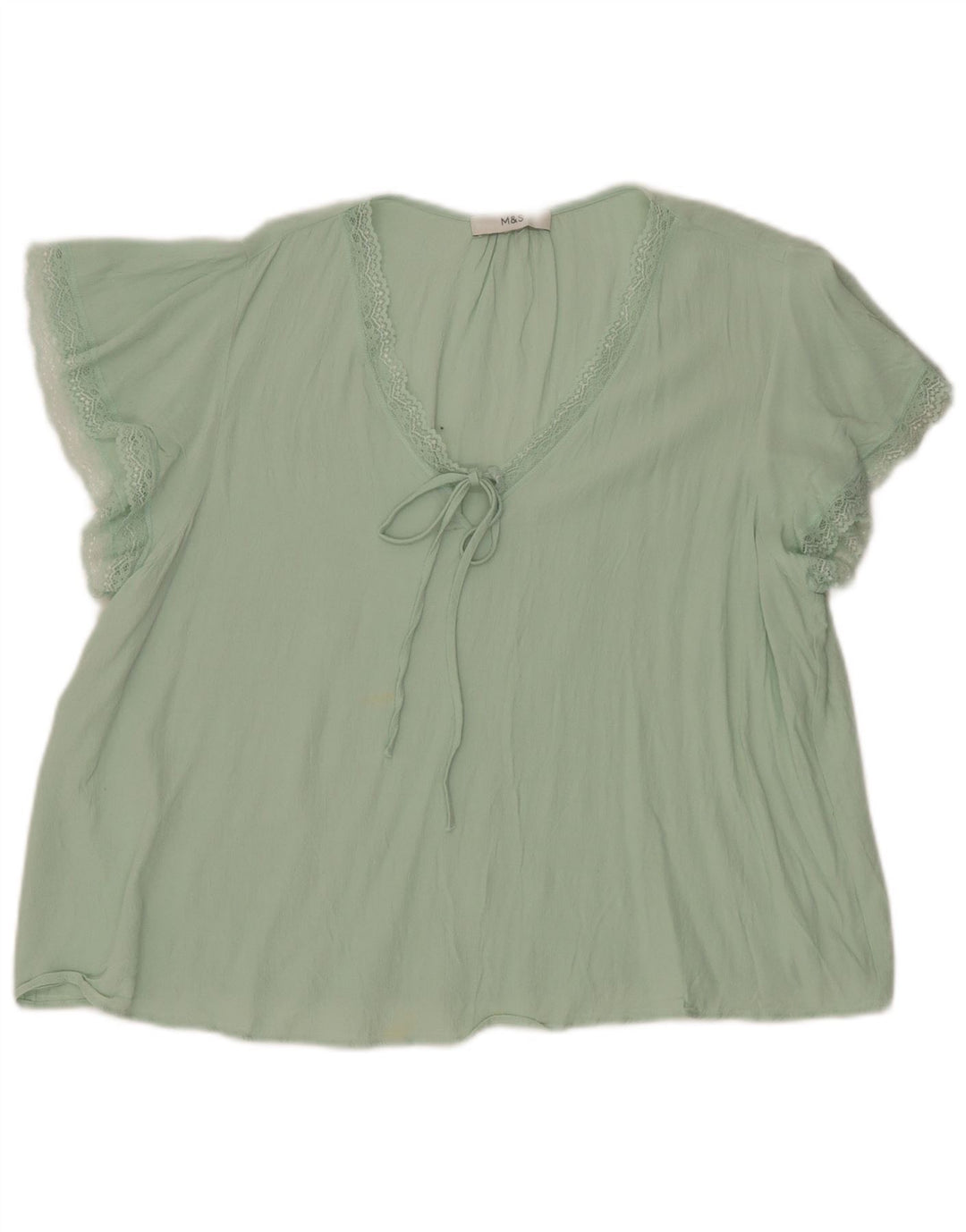 Top camicetta da donna Marks & Spencer UK 16 grande verde