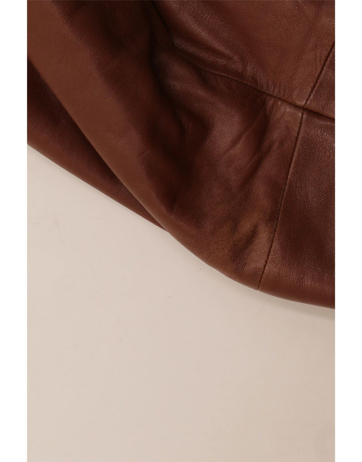 Giacca in pelle da uomo Scout UK 40 grande marrone