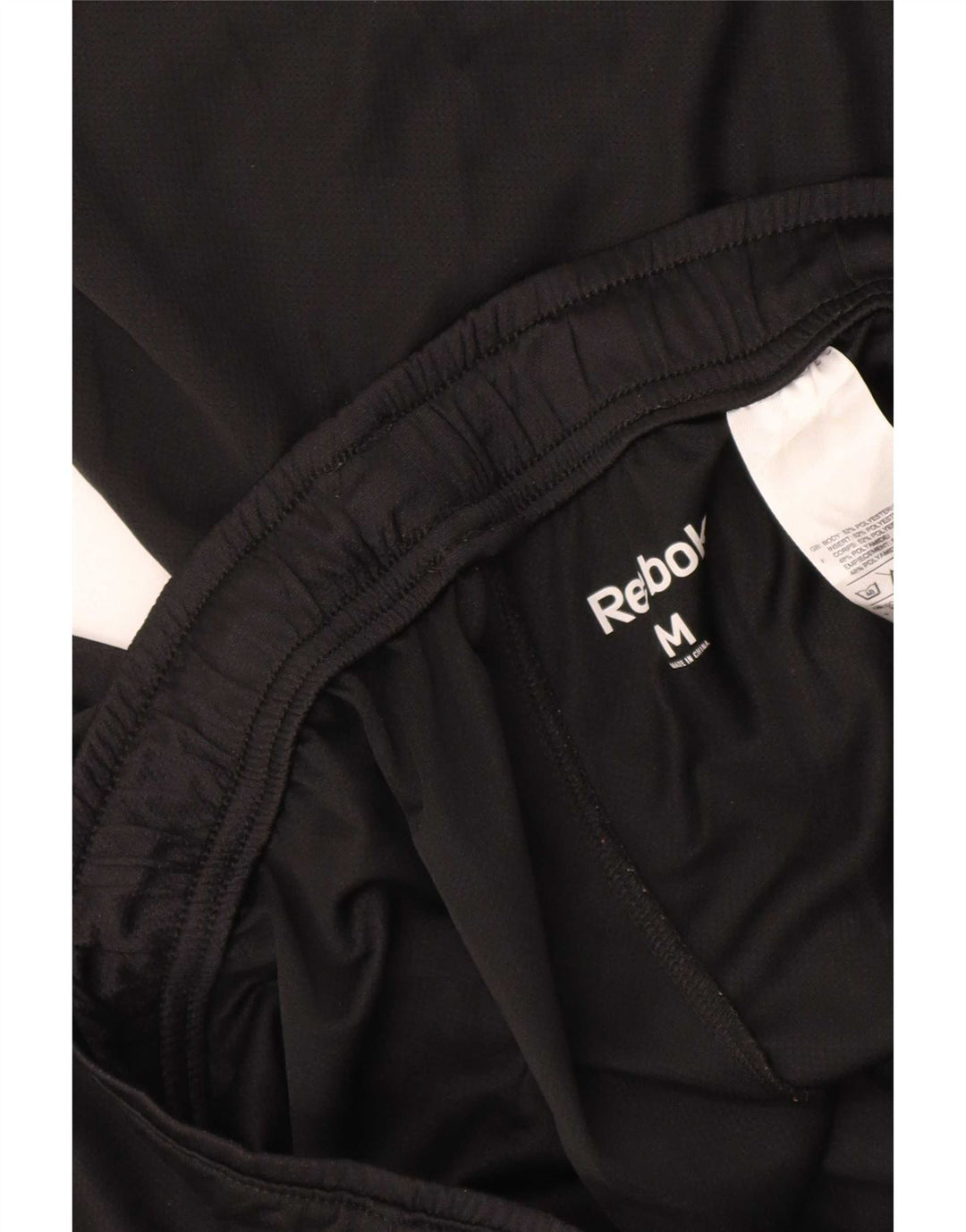 Pantaloncini sportivi Reebok da uomo medio nero in poliestere