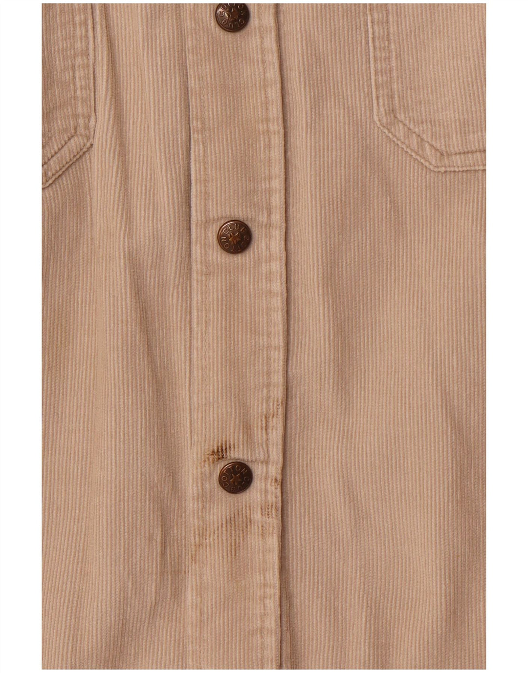 COTTON CLUB Camicia da uomo in velluto a coste grande in cotone beige