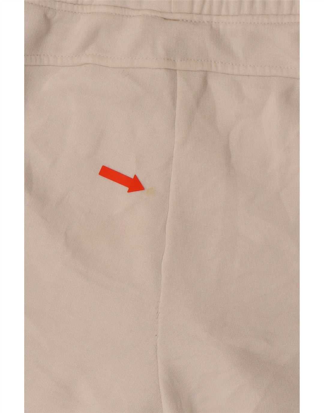 Pantaloncini sportivi con grafica PUMA da donna UK 8 Small in cotone color block bianco sporco
