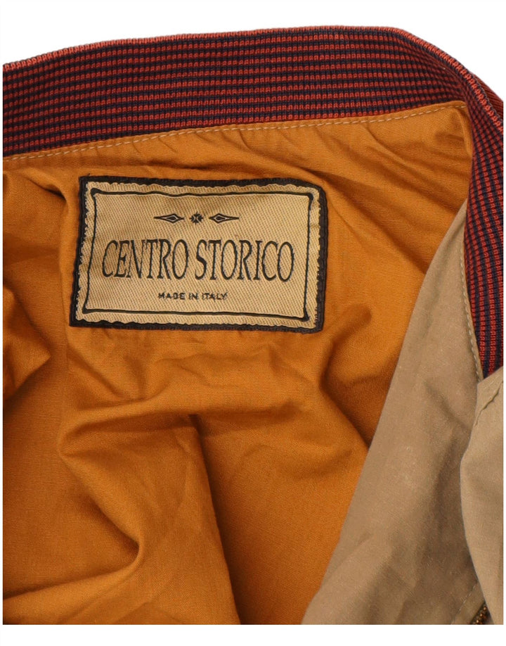 Bomber vintage da uomo IT 52 XL in cotone beige