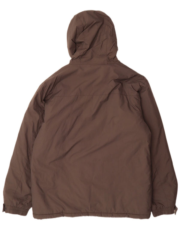 Giacca imbottita vestibilità regolare con cappuccio da uomo Slam UK 42 XL grigio nylon sportivo