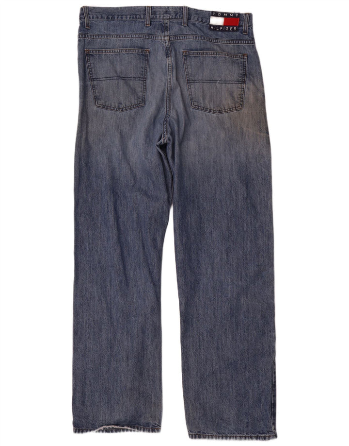 Jeans dritti da uomo Tommy Hilfiger W36 L32 cotone blu