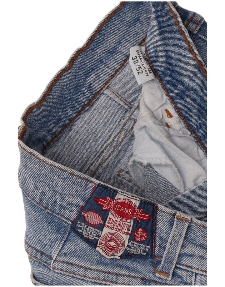 Jeans affusolati da donna vintage EU 38 medio W30 L30 cotone blu