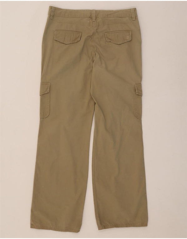 Pantaloni cargo dritti da donna Timberland UK 12 Medium W30 L31 Cotone beige