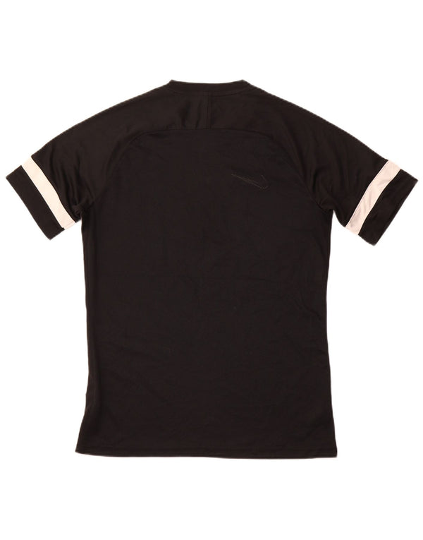 T-shirt da uomo NIKE Top medio nero poliestere sportivo