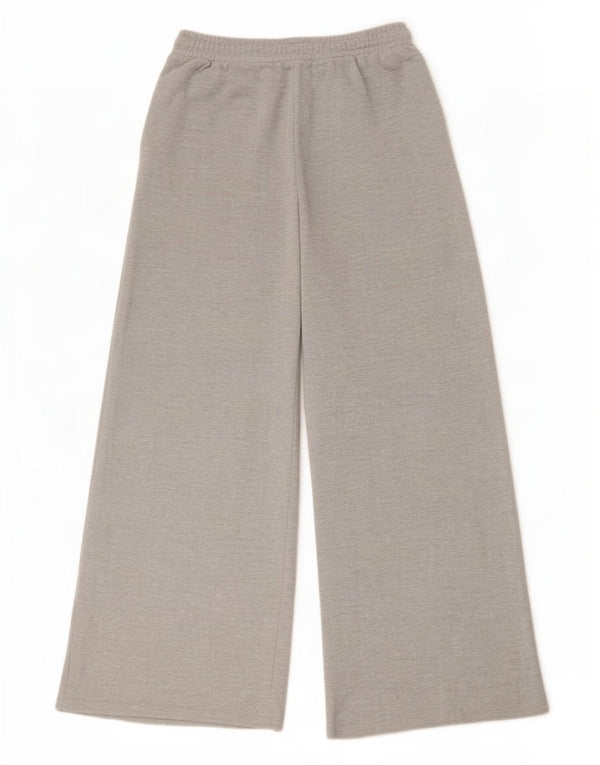 Pantaloni da tuta da donna Zara a gamba larga UK 12 Grigio medio chiazzato