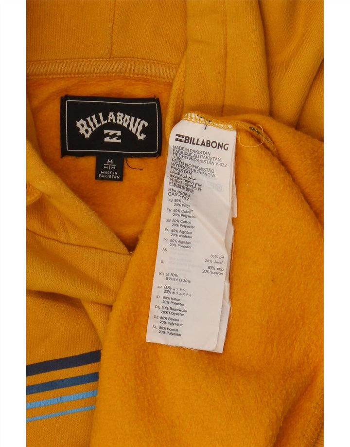 Maglione con cappuccio vestibilità regolare da uomo Billabong in cotone a righe gialle medie