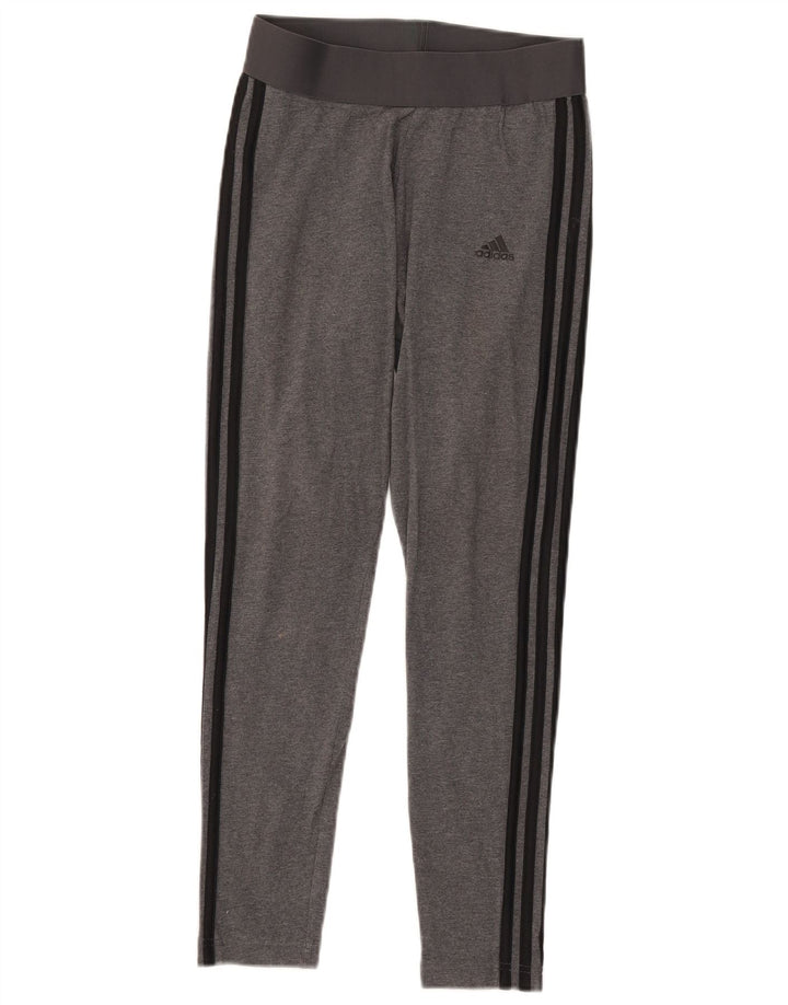 Leggings da donna ADIDAS UK 8/10 Piccolo cotone grigio