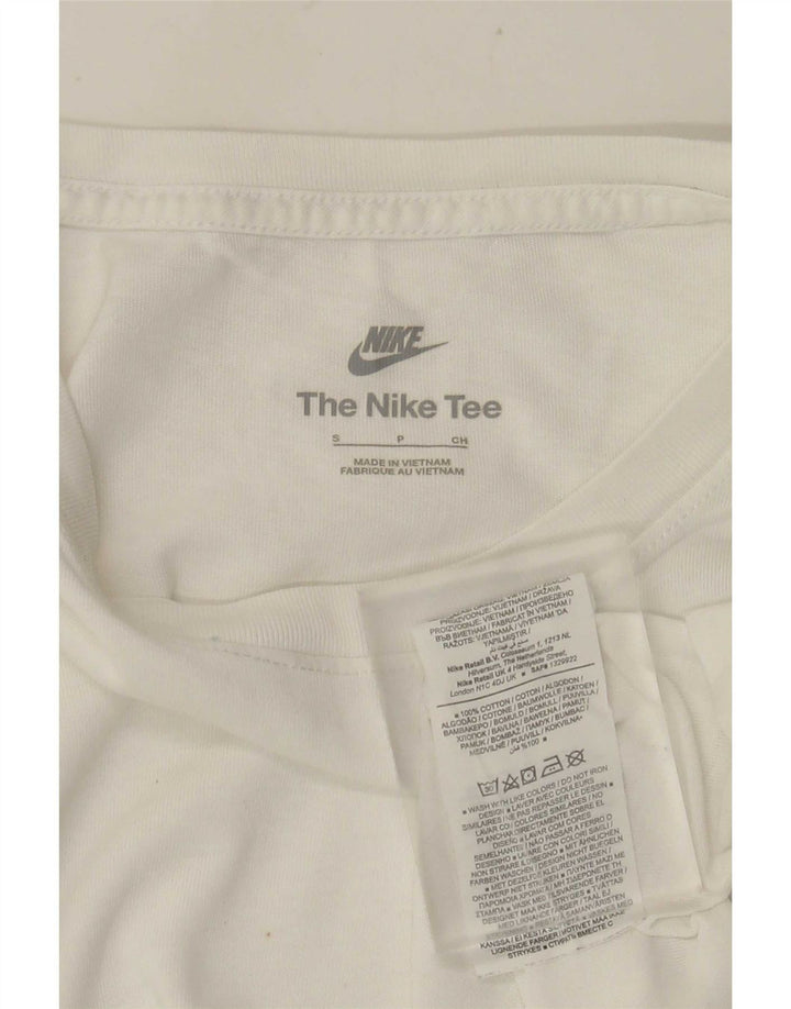 T-shirt Nike da uomo Top Small in cotone bianco