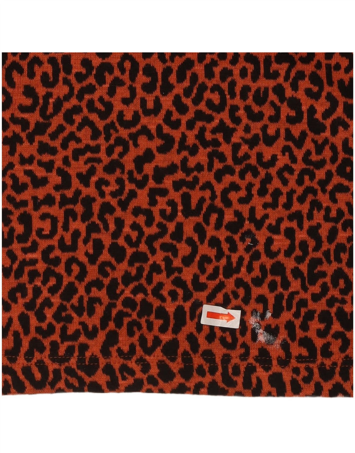 WHISTLES Top da donna a maniche lunghe UK 12 Arancione medio Stampa animalier