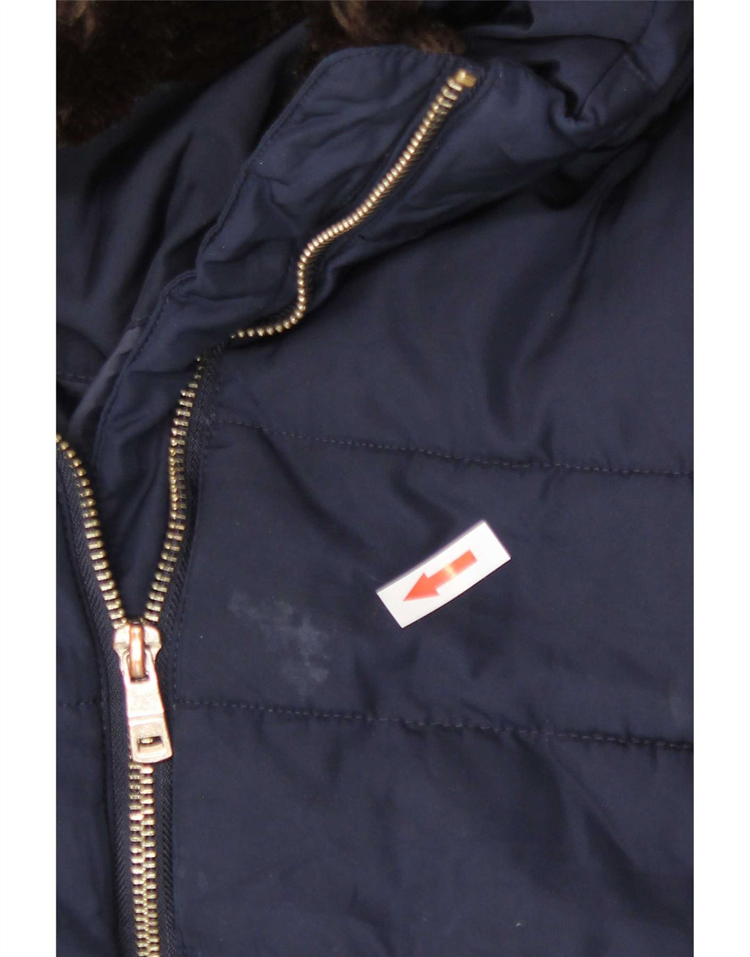 Giacca imbottita da donna Marks & Spencer UK 16 grande poliestere blu navy