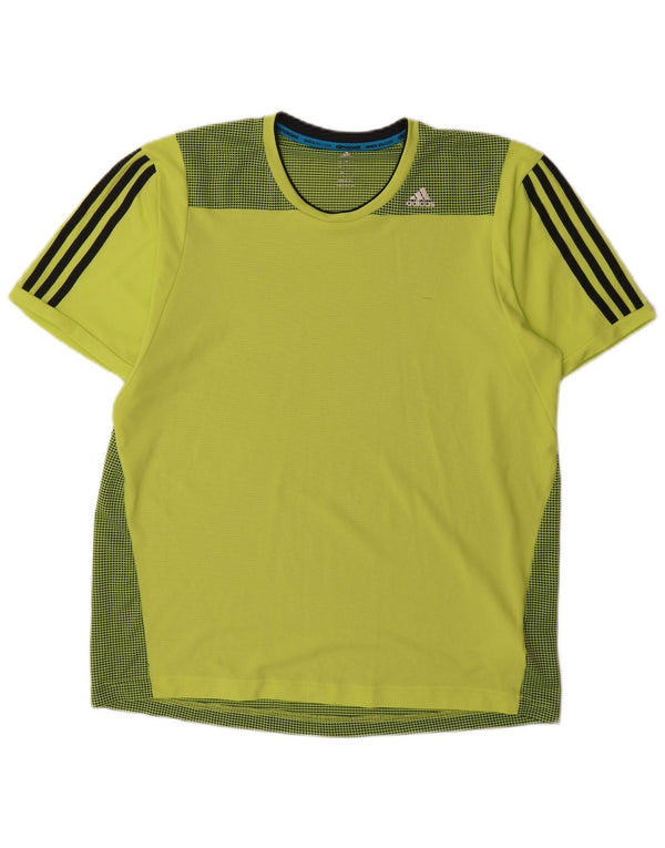 T-shirt Adidas Climacool da uomo, grande, in poliestere verde