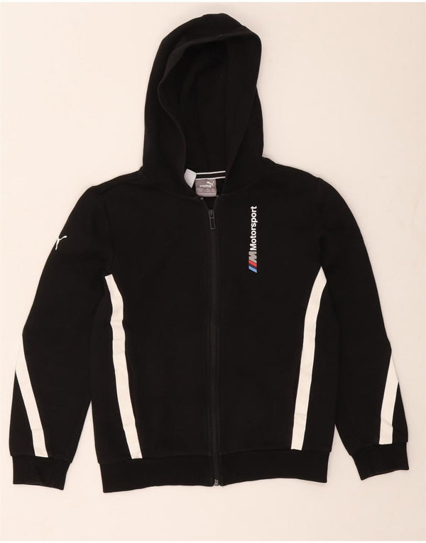 Felpa con cappuccio e zip Puma da bambino BMW Motorsport, 11-12 anni, color block nero