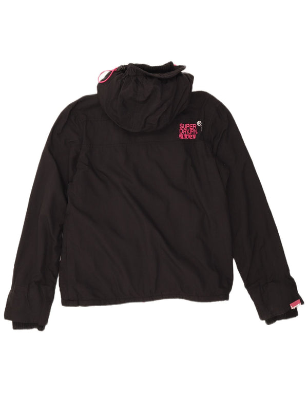 Giacca a vento grafica da donna Superdry Windcheater UK 14 media nera