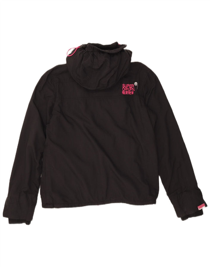 Giacca a vento grafica da donna Superdry Windcheater UK 14 media nera