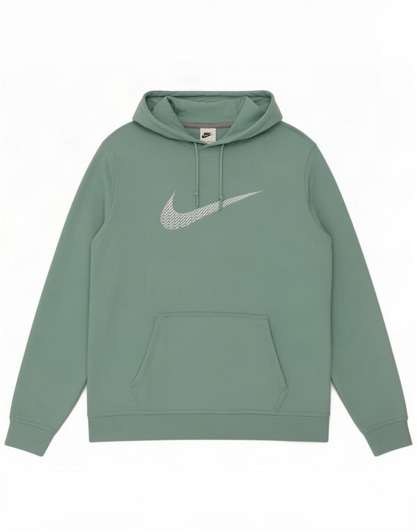 Felpa con cappuccio grafica da donna Nike UK 16 grande cotone verde