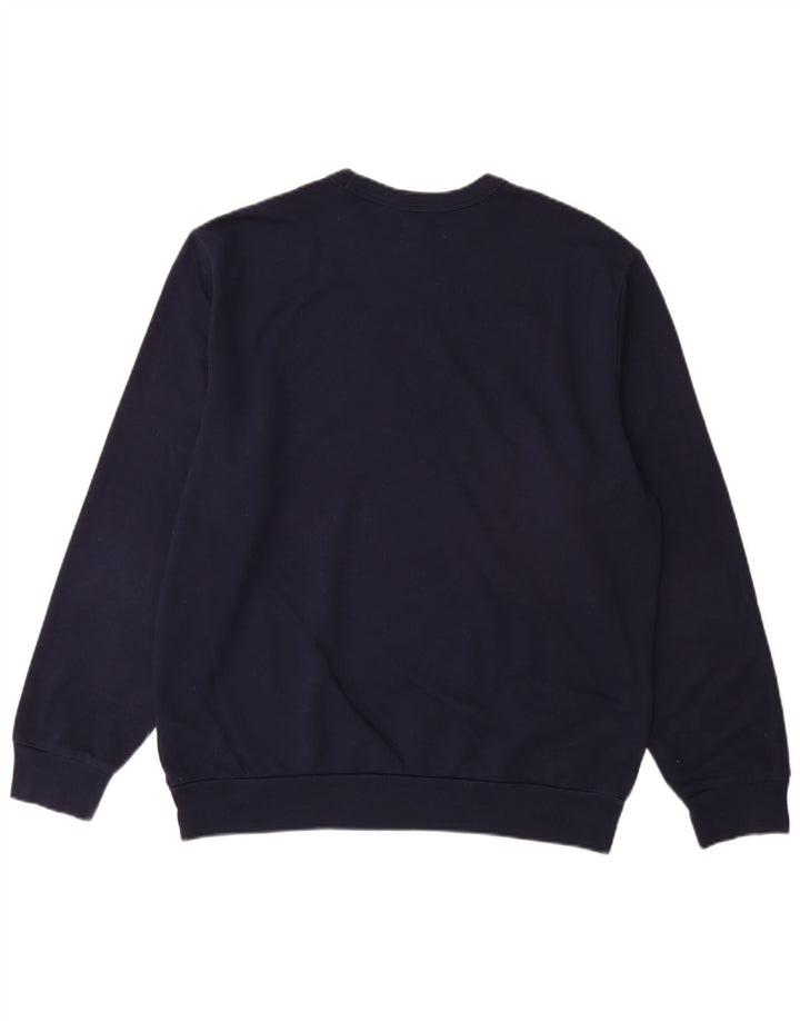 GAP Felpa con grafica da uomo Maglione grande in cotone blu navy
