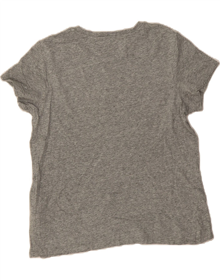 LEVI'S Womens Graphic T-Shirt Top UK 16 Large Grey Cotton Vintage Levi's and Second-Hand Levi's from Messina Hembry 
