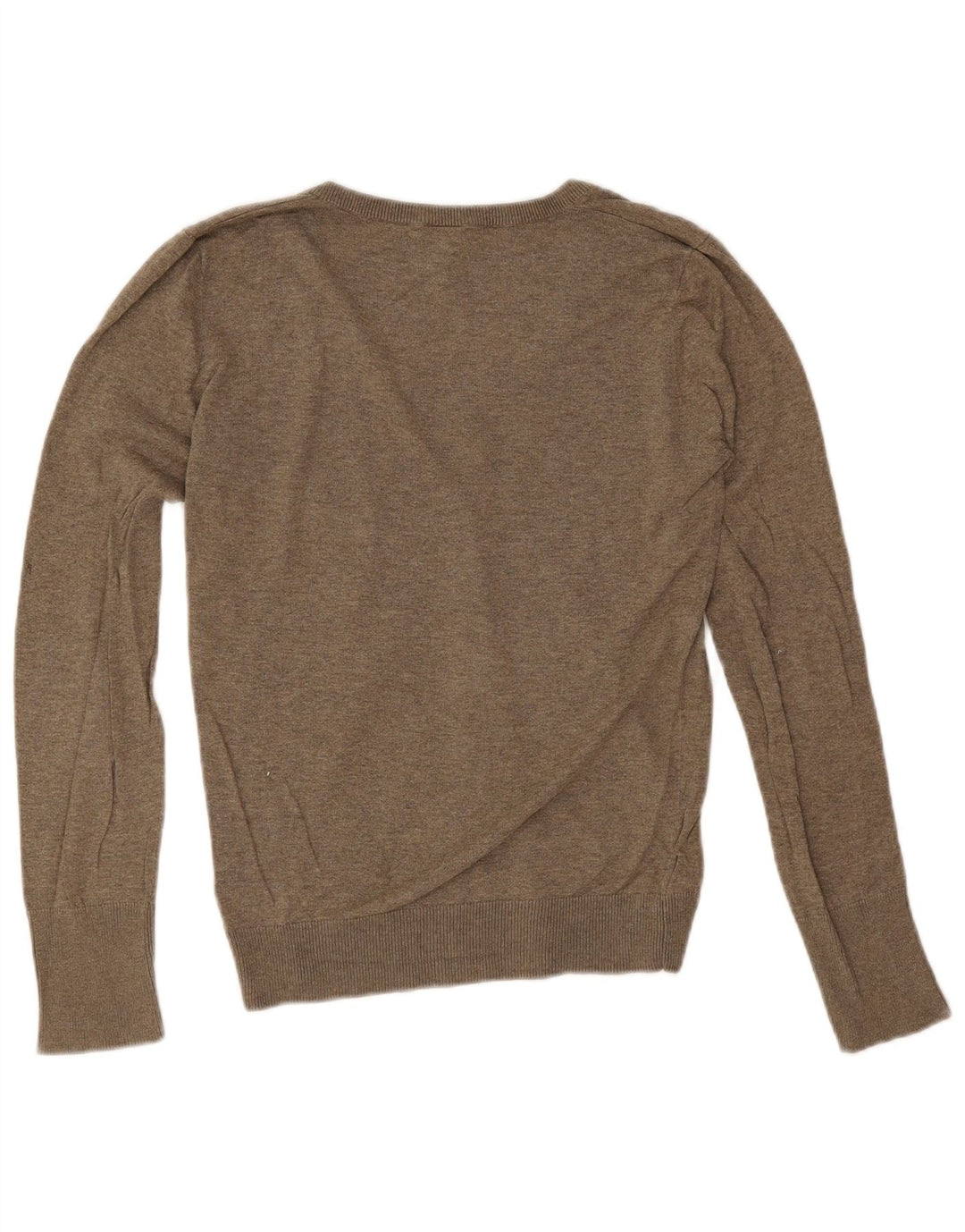 Topshop Maglione da donna con scollo a V UK 12 Cotone grigio medio