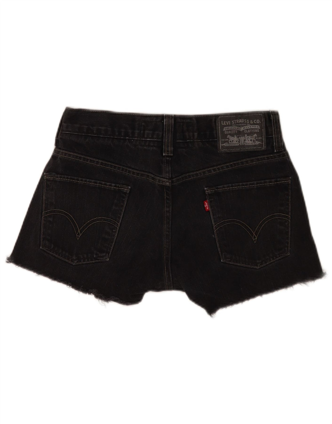 Pantaloncini di jeans skinny Levi's 511 da donna W30 cotone nero medio