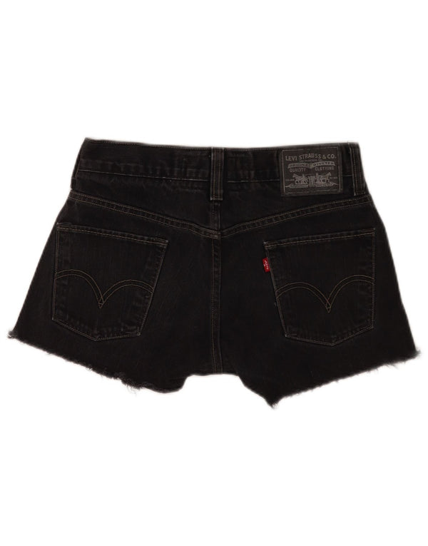 Pantaloncini di jeans skinny Levi's 511 da donna W30 cotone nero medio