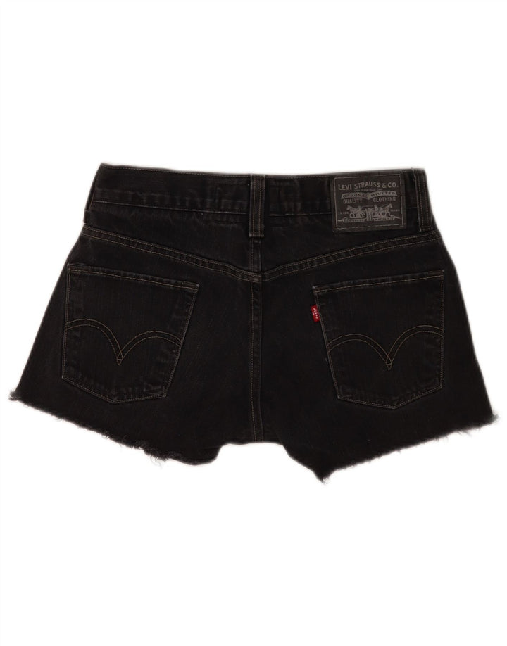 Pantaloncini di jeans skinny Levi's 511 da donna W30 cotone nero medio