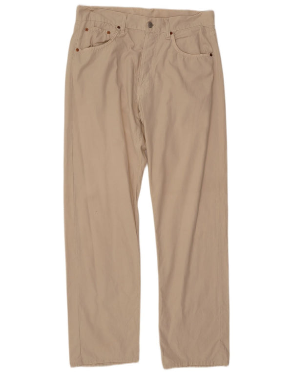 REPLAY Pantaloni casual dritti da uomo W36 L34 Cotone beige