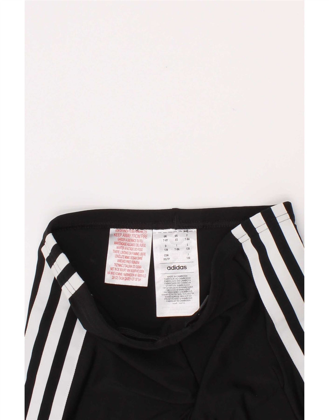 Leggings Adidas Aeroready Capri da bambino 7-8 anni in poliammide nero