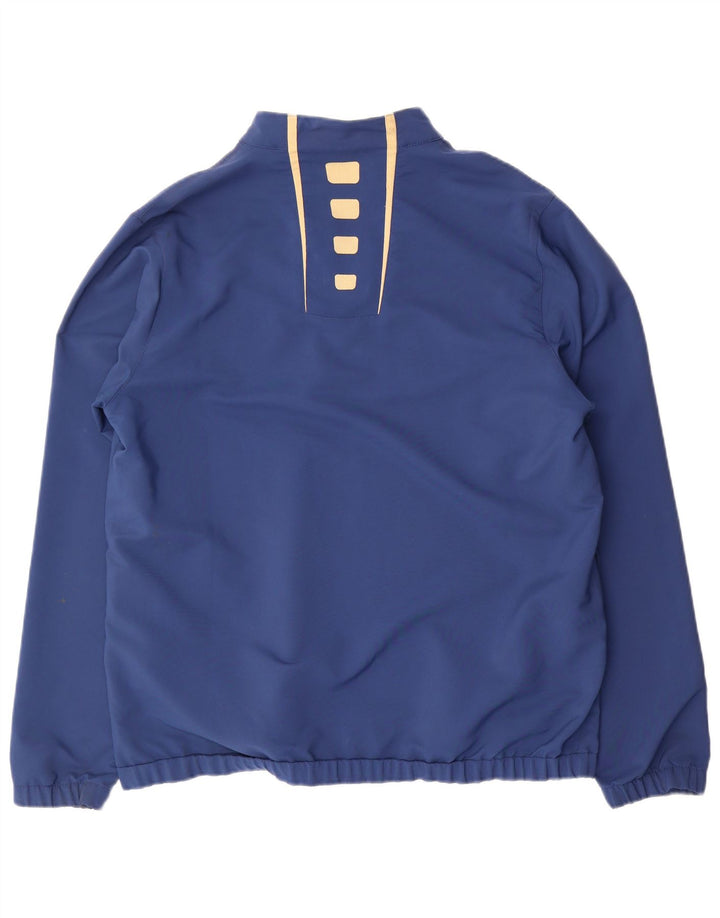 Umbro Giacca da uomo con grafica pullover grafica, giacca grande a righe blu