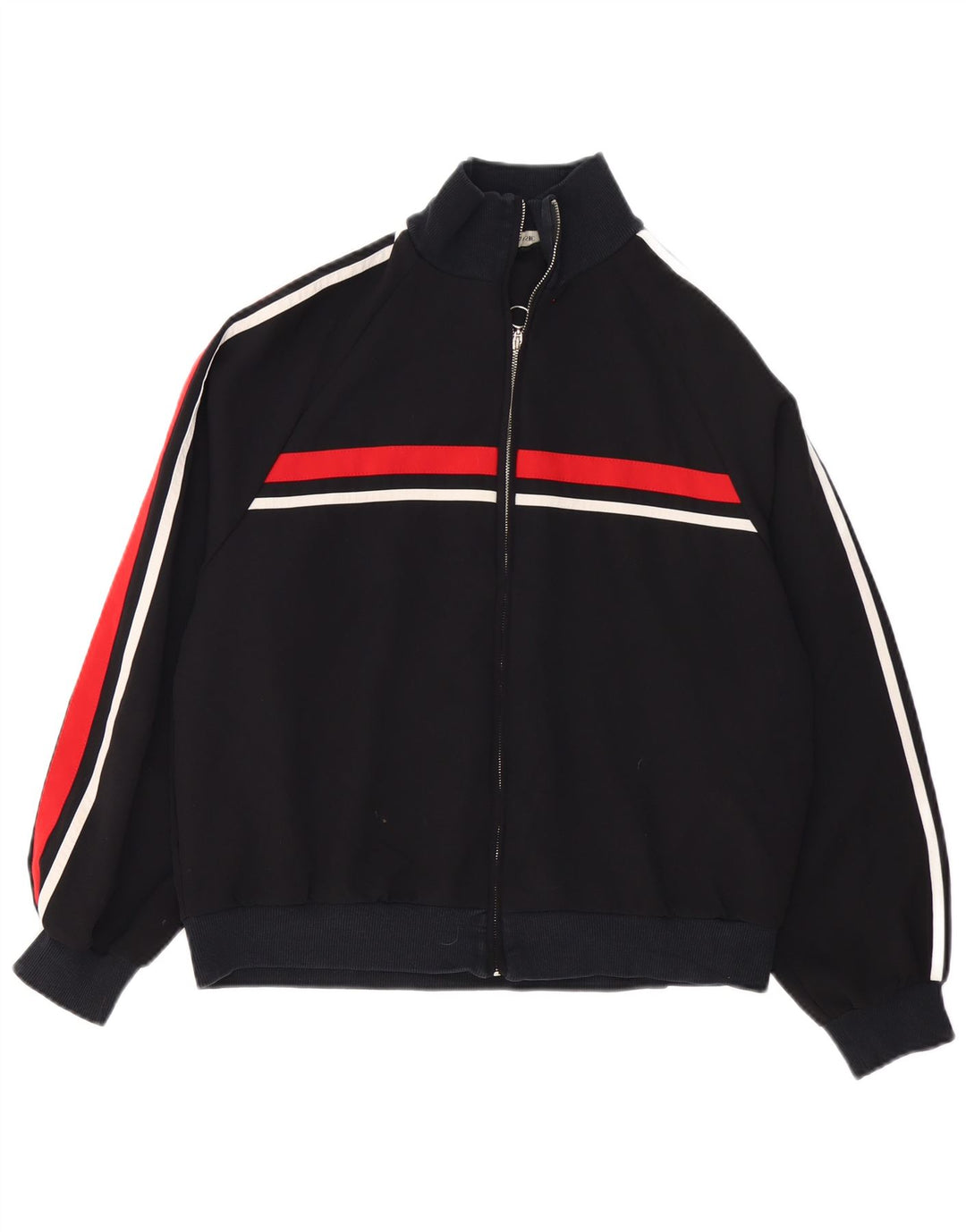 Giacca da tuta da donna Zara UK 16 Large in poliestere color block nero