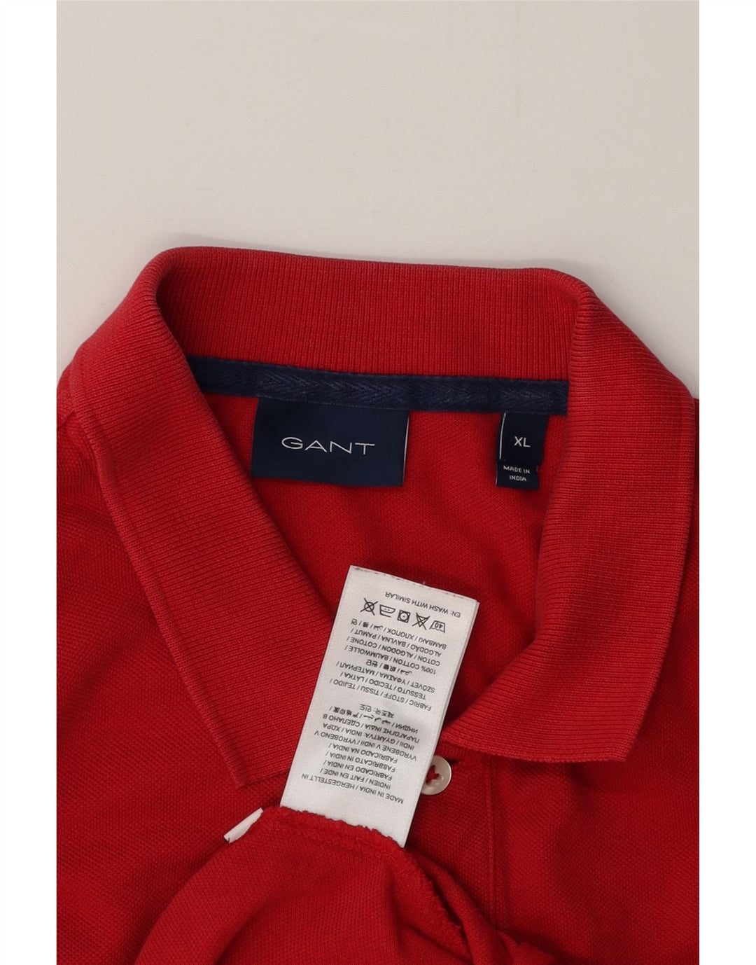 Polo da uomo Gant XL in cotone rosso