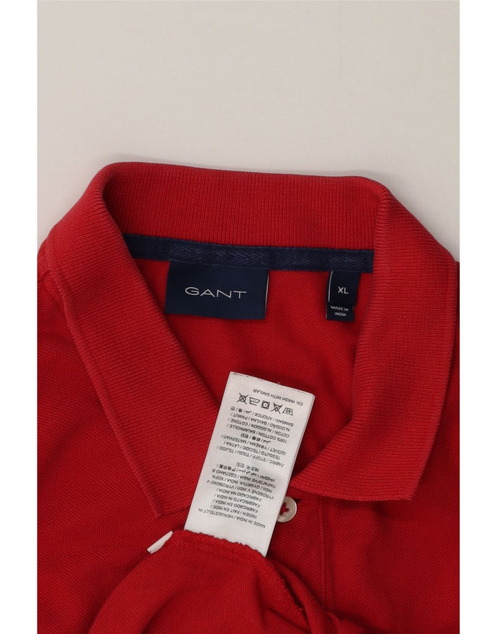 Polo da uomo Gant XL in cotone rosso