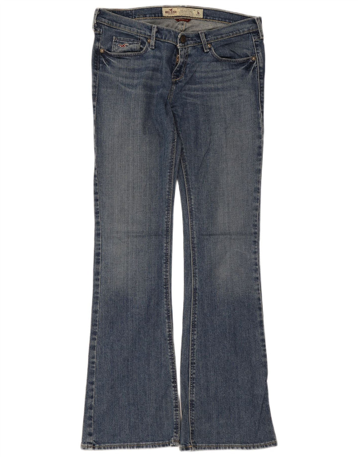 Jeans svasati Hollister da donna US 3 piccoli W30 L31 cotone blu