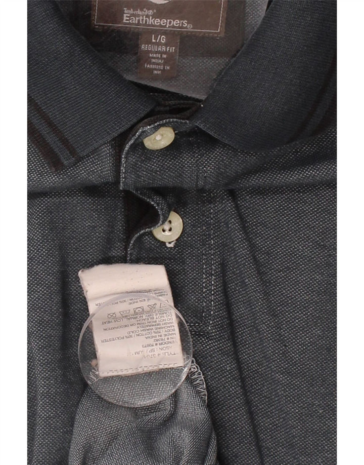 Polo da uomo vestibilità regolare TIMBERLAND grande in cotone blu navy