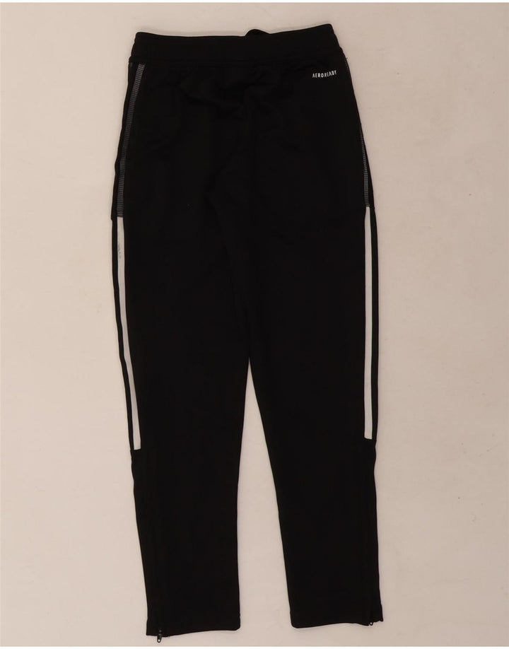Adidas Boys Aeroready Tracksuit Trousers 9-10 Years Black Polyester