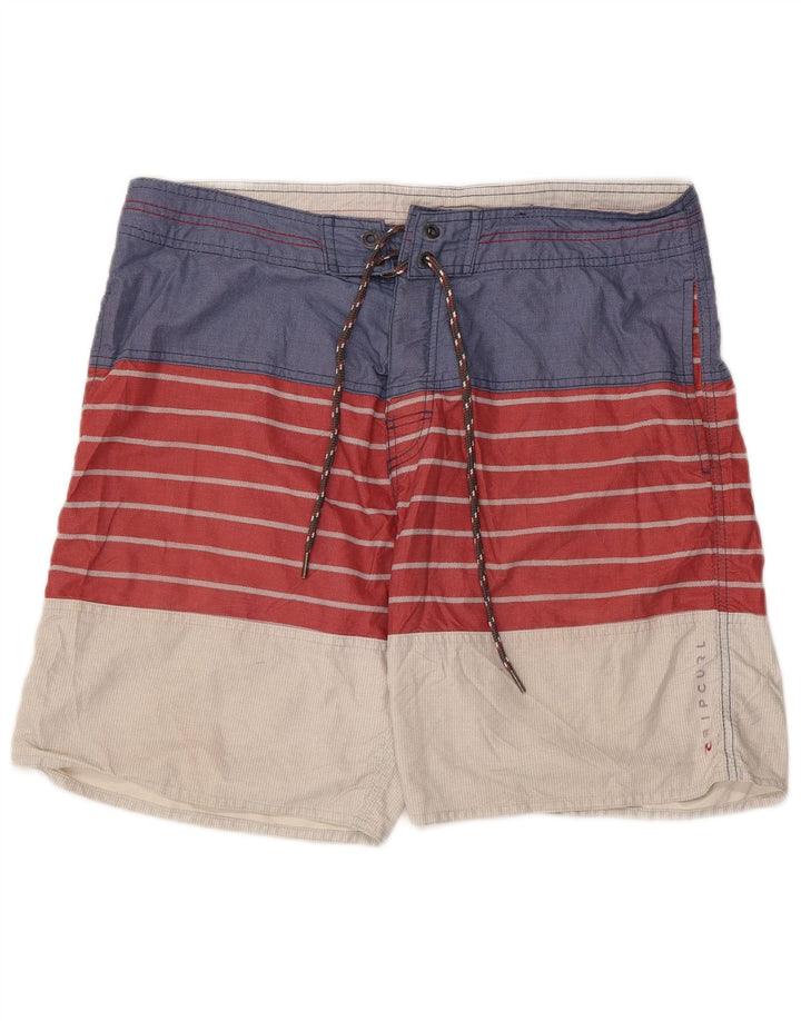 Pantaloncini da bagno da uomo Rip Curl grandi in poliestere color block multicolore
