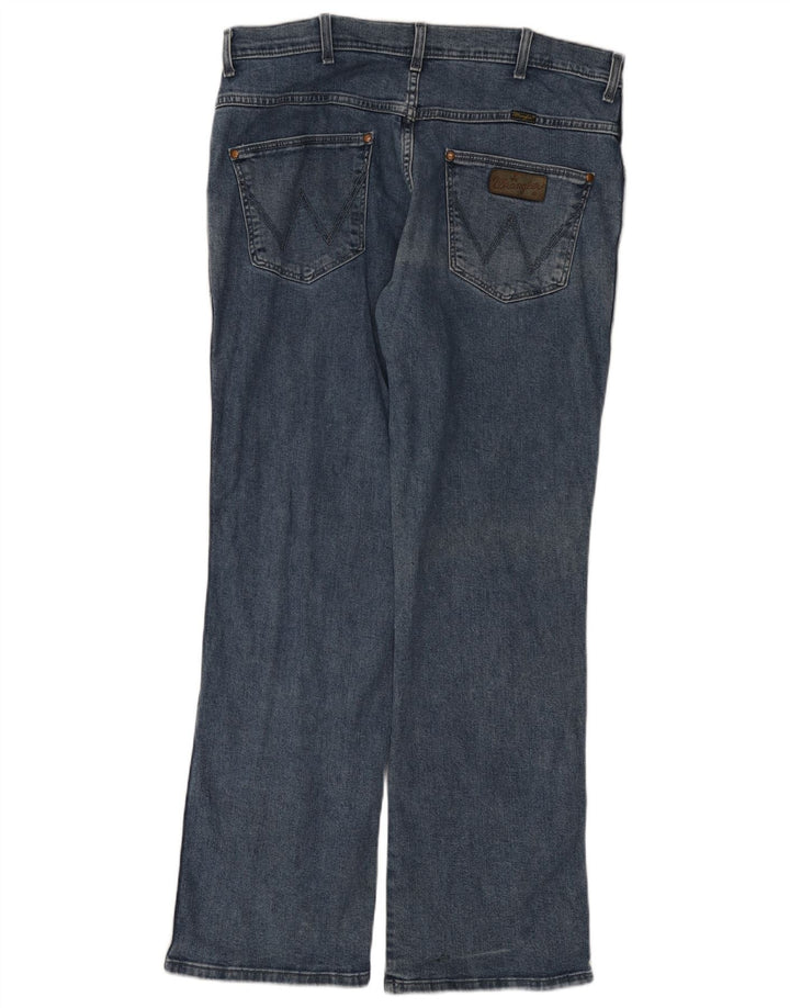 Jeans dritti Alaska da uomo Wrangler W36 L32 cotone blu