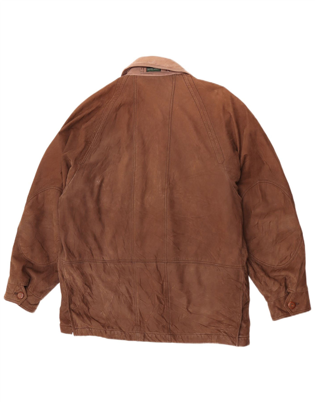 Giacca in pelle robusta da uomo Henry Cottons IT 50 grande in pelle marrone