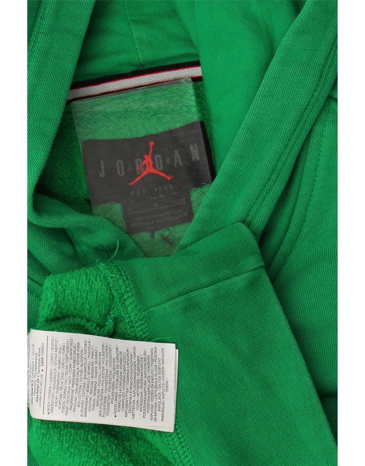 Felpa con cappuccio da uomo Jordan in cotone verde medio