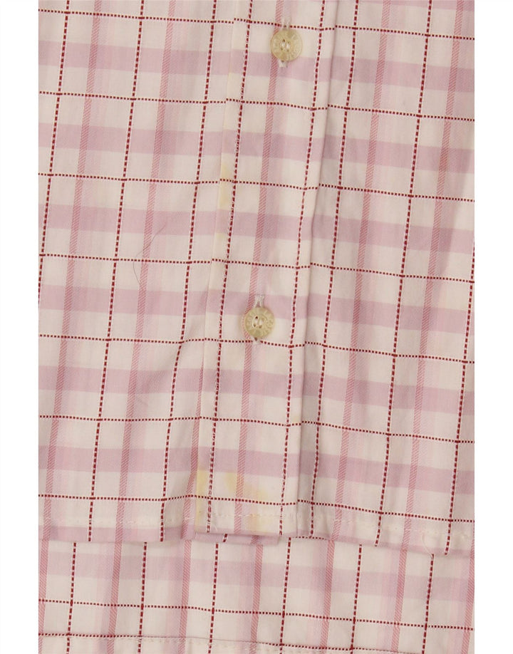 Camicia da uomo Lacoste taglia 43 grande motivo a quadri rosa