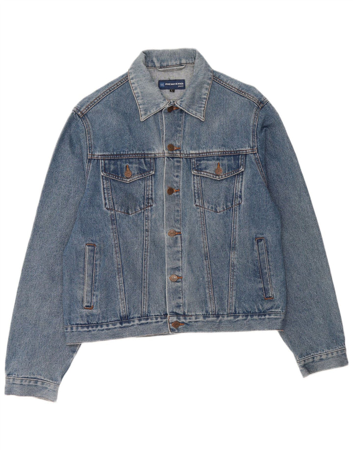 Giacca in denim da uomo Rewino UK 40 grande cotone blu