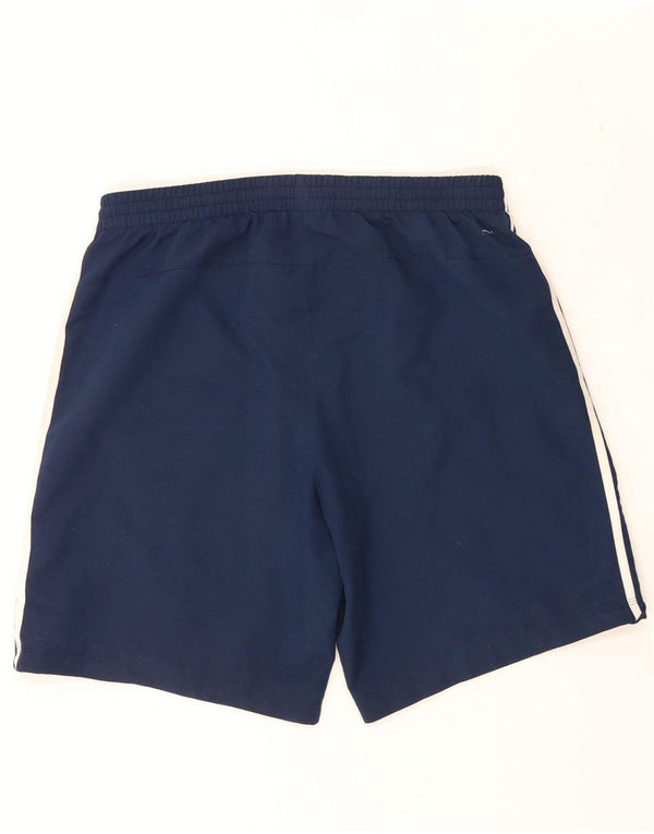 Pantaloncini sportivi Adidas Climalite da uomo di grandi dimensioni in poliestere blu navy