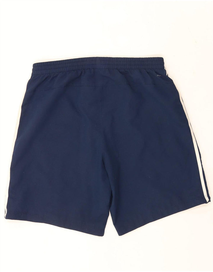 Pantaloncini sportivi Adidas Climalite da uomo di grandi dimensioni in poliestere blu navy