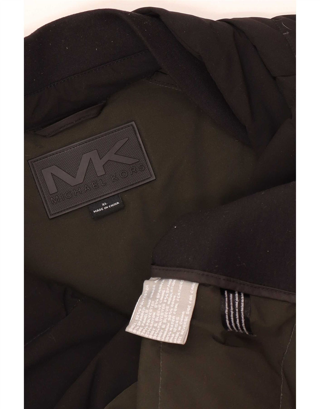 Giacca imbottita da uomo Michael Kors UK 42 XL poliestere nero