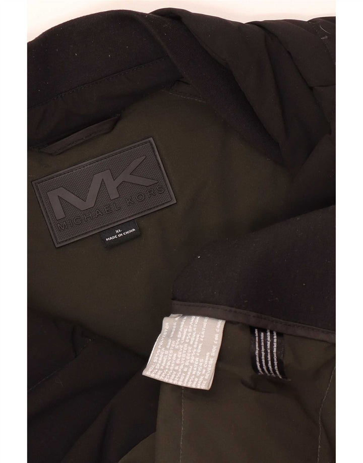 Giacca imbottita da uomo Michael Kors UK 42 XL poliestere nero