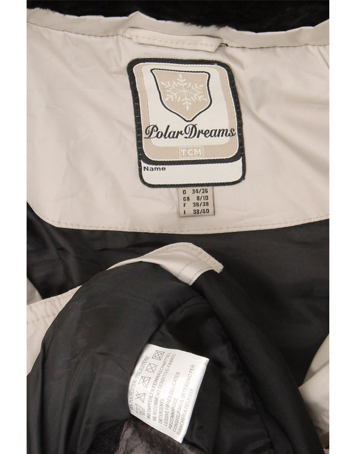 Giacca imbottita oversize da donna TCM UK 8/10 Small Beige Colourblock