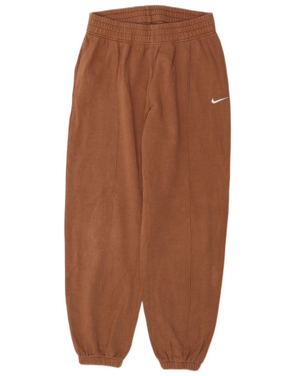 Pantaloni da tuta da donna Nike Loose Fit, pantaloni da jogging, UK 12, cotone marrone medio